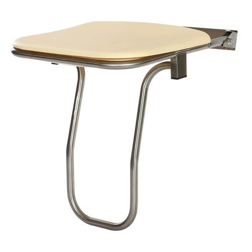 Shower stool without backrest - MET 9321 - MIXTA - fold-down / wall-mounted