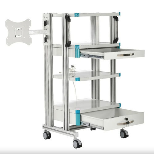 Medical cart - MCTB 1030 - MIXTA - for medical devices / transport / 4-shelf