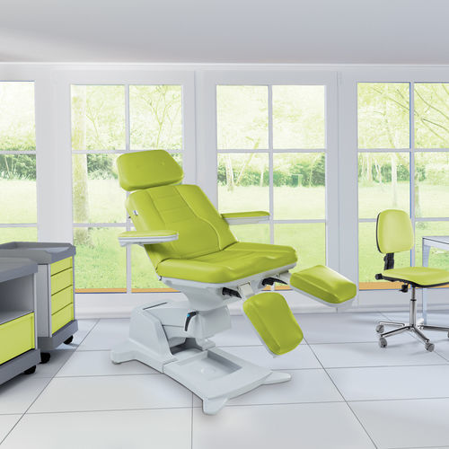 Podiatry examination chair - Podo 5 - Lemi MD - electric / height-adjustable / with legrest