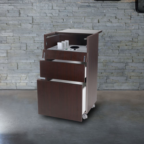 Trolley with tray - T-Wax - Lemi MD - with drawer / with large compartment / mobile