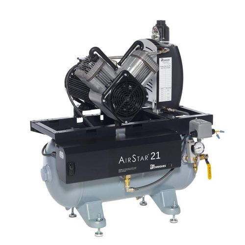 Dental compressor - AirStar 21 - Air Techniques - medical / membrane / 3-workstation