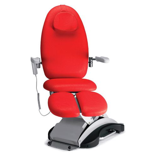 Podiatry examination chair - Francy E - TT Med s.r.l. - electric / height-adjustable / 3 sections