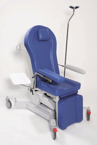 Manual blood donor chair - Lory - TT Med s.r.l. - 3-section / height-adjustable / Trendelenburg