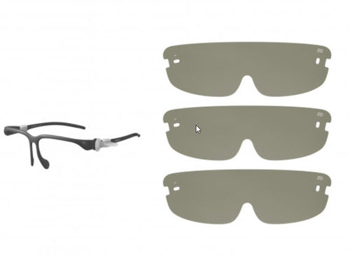 Half-mask face-shield - CFV-E20SK - Sony - adult / black / medical