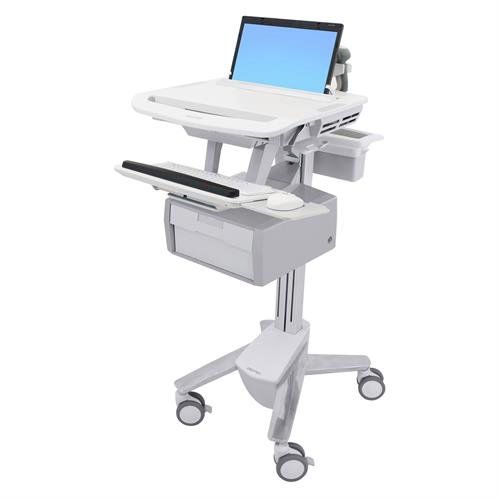 Medicine distribution computer cart - SV43-11B0-0  - Ergotron - height-adjustable / with drawer