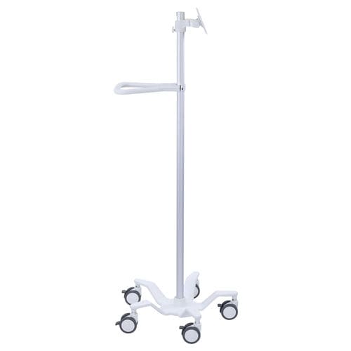 Monitor support pole on casters - StyleView®   - Ergotron