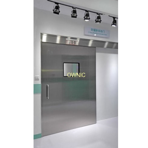Radiation protection door - FETDM-2 - OWNIC - shielded / hospital / sliding