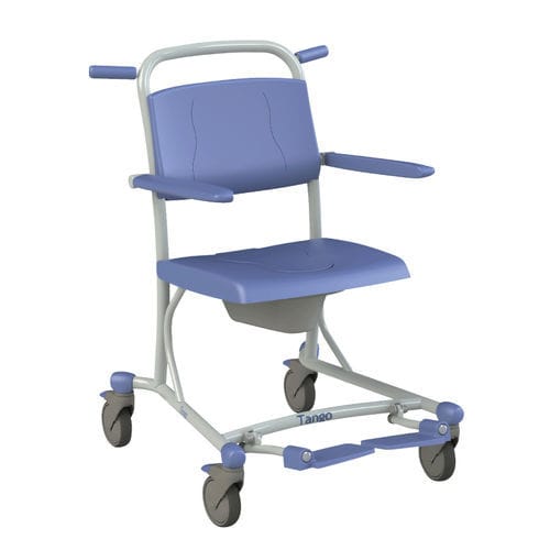 Shower chair with armrests - Tango  - SCEMED - with footrest / with bucket / ergonomic