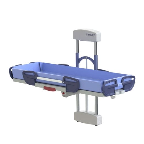 Height-adjustable shower trolley - Sirocco - SCEMED - electric / adult