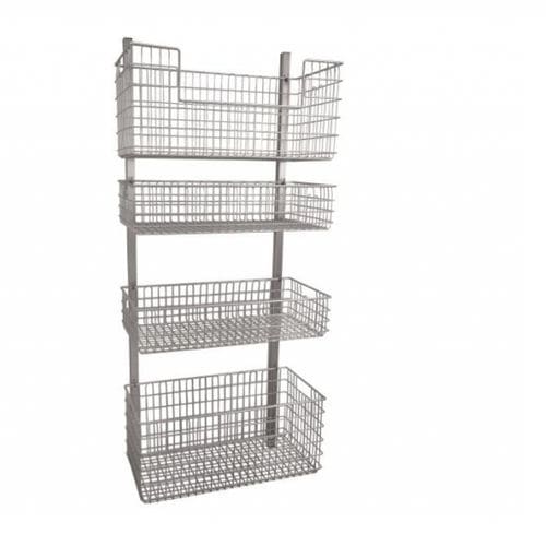 4shelf shelving unit SCEMED openstructure / stainless steel