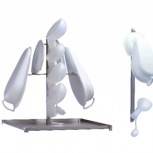 Wall-mounted bedpan support - SCEMED