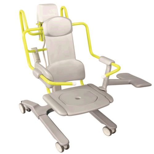Bath seat with armrests - Novum 1000 - SCEMED - on casters / with backrest / lifting
