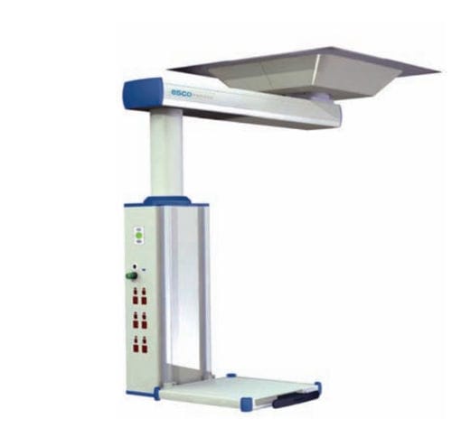 Ceiling-mounted medical pendant - 700 CSHD - ESCO Medicon - intensive care / single-arm / modular