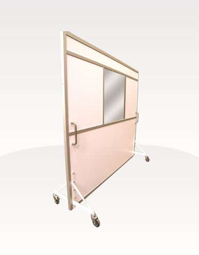 X-ray radiation shielding screen - envirotect - mobile / with window