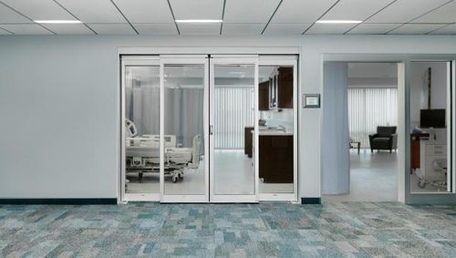 Intensive care door - ProCare™ 8300BP - Stanley Access Technologies - patient room / sliding / swing