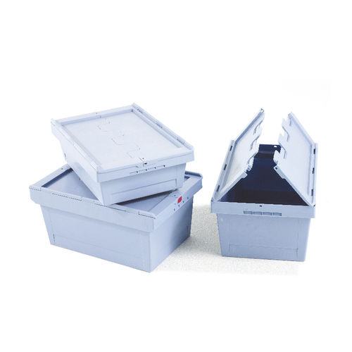 Transport container - 371.080 - Sclessin Productions - polypropylene / perforated / with lid