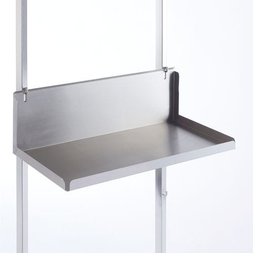 Stainless steel shelf - 374.4891 - Sclessin Productions - rail-mounted