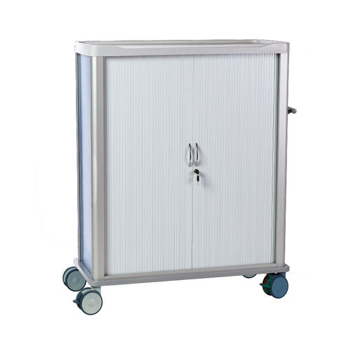 Biocleanable changing station - 601.110 - Sclessin Productions - with storage boxes / for hospitals