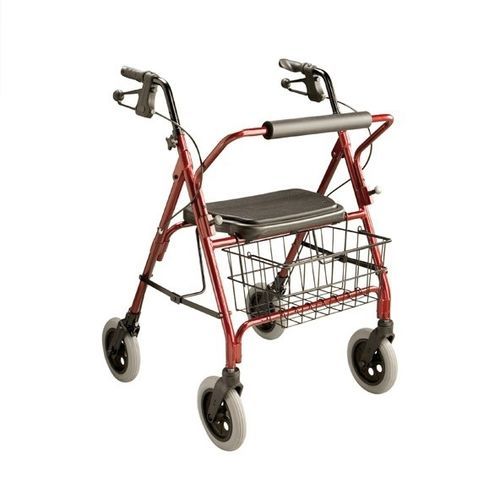 4-wheel rollator - CARAVAN - Axis Medical and Rehabilitation - bariatric / aluminium frame / with seat