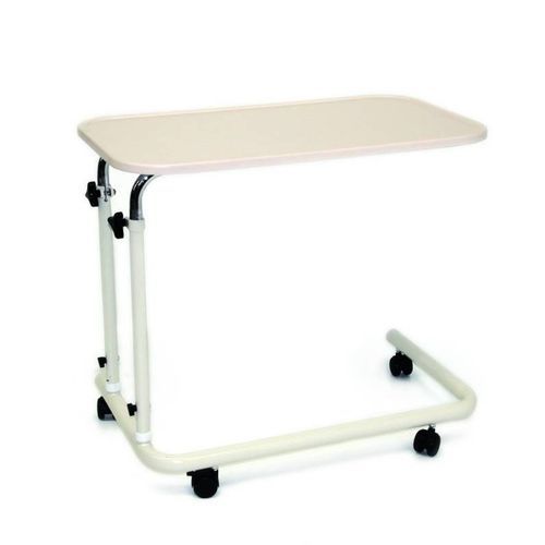 Overbed table on casters - DELUXE C BASE - Axis Medical and Rehabilitation - height-adjustable / manually operated