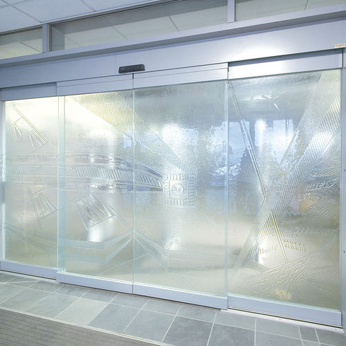 Security door - ESA500 - dormakaba - hospital / sliding / glass