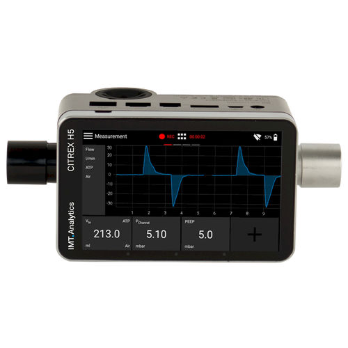 Flow analyzer - Citrex H5 - RIGEL Medical - pressure / oxygen / for respiratory ventilators