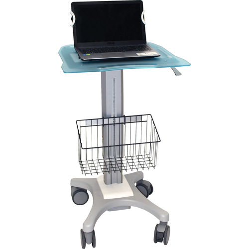Height-adjustable computer cart - IP201 - PRATICIMA