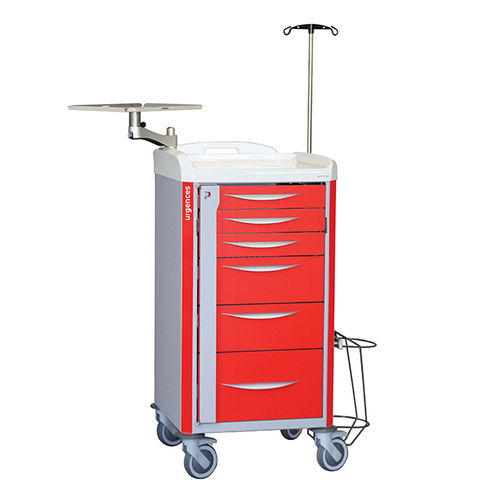 Emergency trolley - 8Y144H100T.U4  - PRATICIMA - equipment / aluminum / 5-drawer