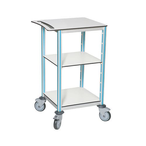 Emergency trolley - Agily® - PRATICIMA - dressing / anodized aluminum / 2-shelf
