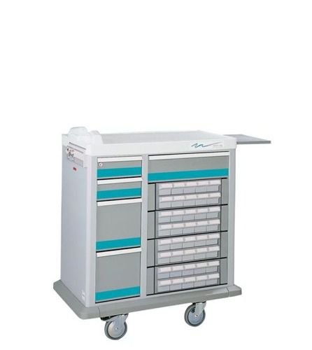 Medicine distribution trolley - MTK1-4B411/6TTTT - Waterloo Healthcare - with cassettes / with drawer