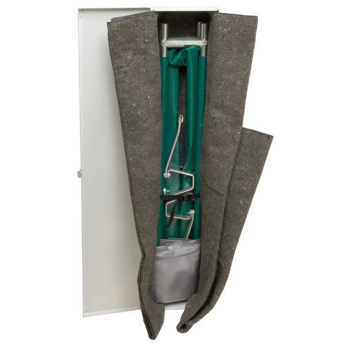 Stretcher cabinet - JSA-655-NA - Junkin Safety Appliance Company - first aid / wall-mounted / aluminum
