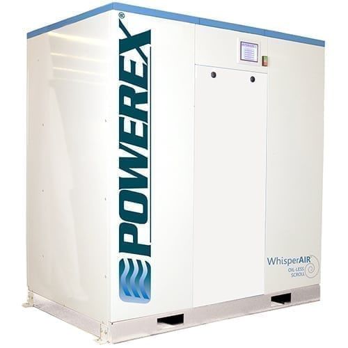 Medical air compression system - MSE series - Powerex - scroll / stationary / 2-workstation