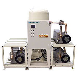 Medical vacuum system - VVTD0151 - Powerex - rotary vane / lubricated