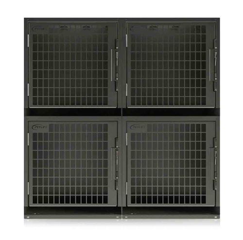 Dog veterinary cage - Laci - Petlift - 4-compartment / stainless steel
