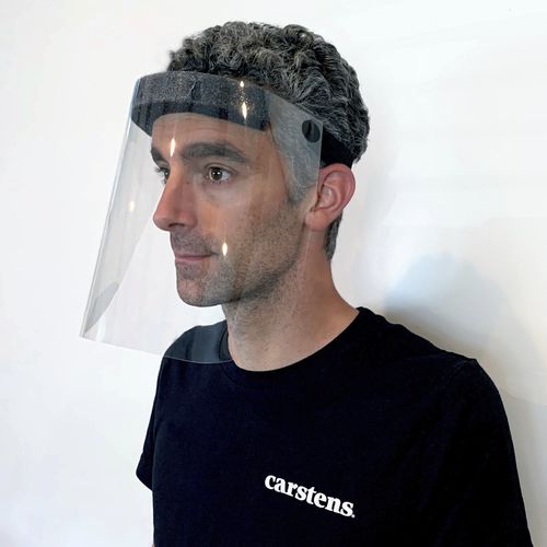 Polycarbonate face-shield - 81000-00 - Carstens - full-face / adult / medical