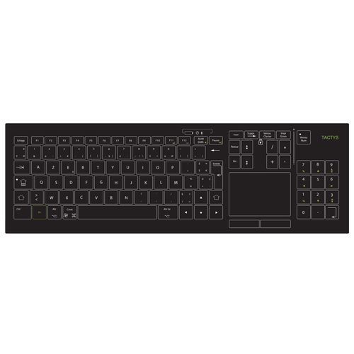 Medical keyboard with touchpad - SLIM 824  - TACTYS