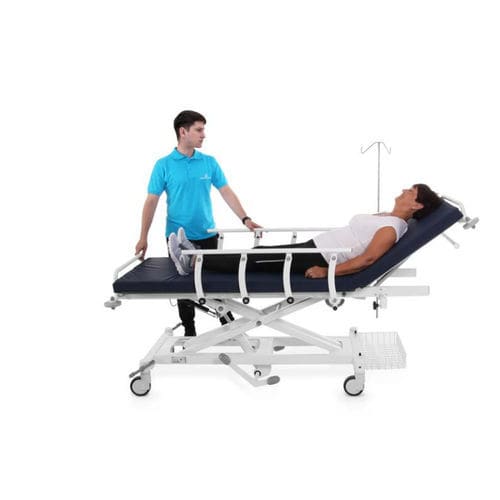 Transport stretcher trolley - Safari Buffalo - Meden-Inmed - hydraulic / folding / Trendelenburg