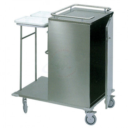 Hospital linen trolley - ARTOSF003 - Carmeccanica S.r.l. - transport / 1-door / 2-bag
