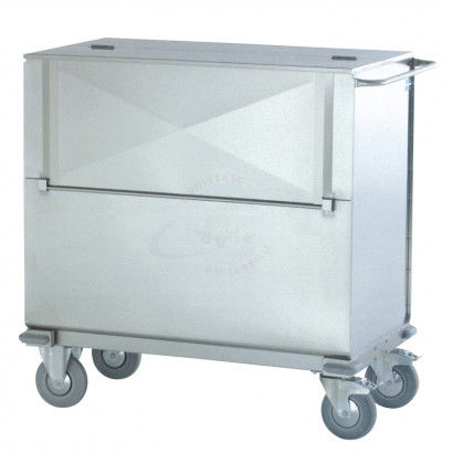 Dirty linen trolley - ARTOSF005R - Carmeccanica S.r.l. - hospital / waste / stainless steal