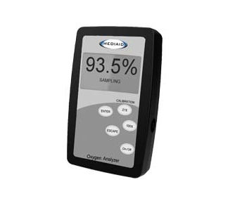 Oxygen analyzer - OX200 - Mediaid Inc. - for medical devices / continuous / portable