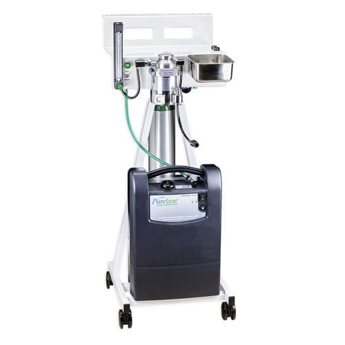 Trolley-mounted veterinary anesthesia workstation - Pureline® M6100 - Supera Anesthesia Innovations