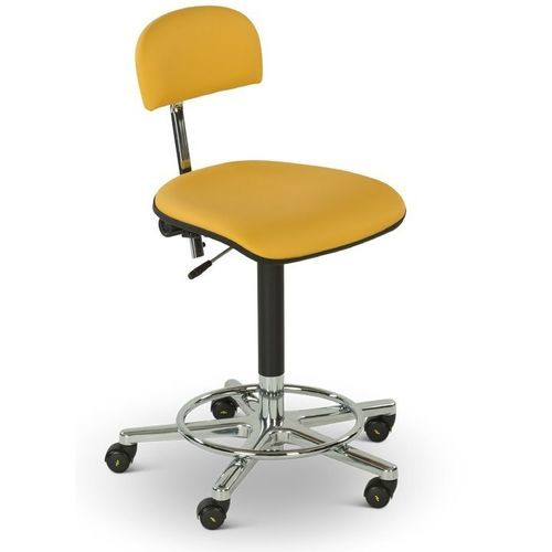 Chair on casters - CH1400 - Lojer - with high backrest / height-adjustable