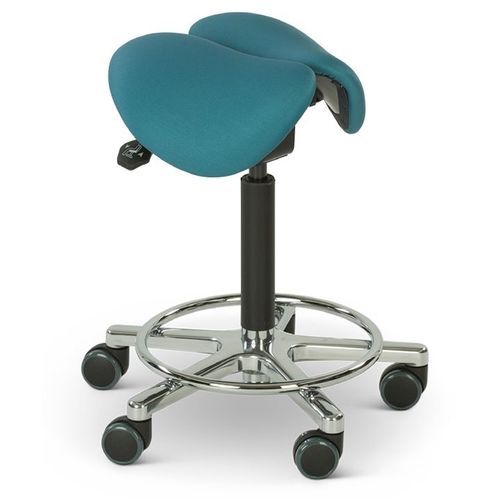 Healthcare facility stool - CH1300 - Lojer - height-adjustable / on casters / saddle seat