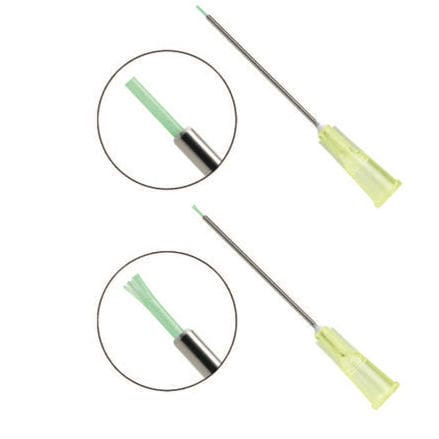 Intravitreous injection cannula - GreenTip™  - Iridex - straight