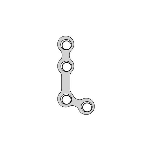 Mandible compression plate - A110 03 series - Aysam Orthopaedics - locking / metallic