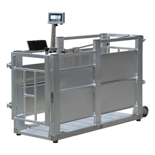 Electronic veterinary weighing scale - ETW-ZA - Bosche GmbH & Co.KG - for large animals / platform / with LCD display