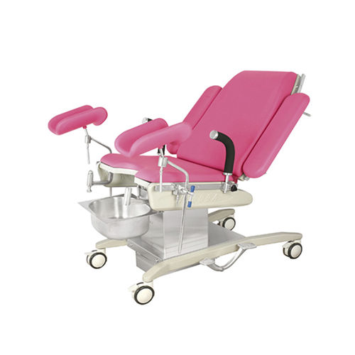 Gynecological operating table - 609A-02 - Harbin Howell Medical - mechanical / adjustable height / mobile