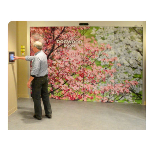 Shielded door - SmartDoor® Proton - Veritas Medical Solutions - for radiation therapy / proton / sliding