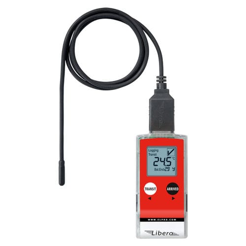 Temperature data logger LIBERO Te1N ELPROBUCHS AG USB / with probe