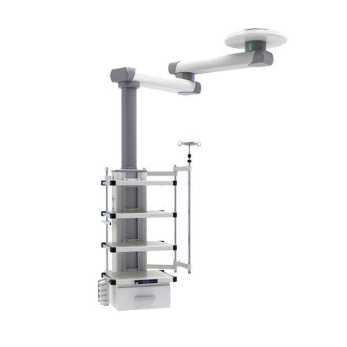 Ceiling-mounted medical pendant - LISSA heavy - Sostel - intensive care / anesthesia / operating room